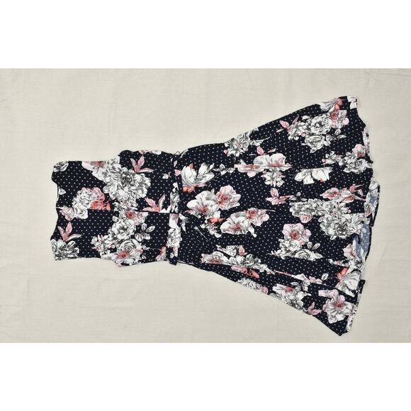 Tommy Hilfiger Women's Midi Dress Fit & Flare Blue FLoral Size 14 Polyester - Picture 8 of 8